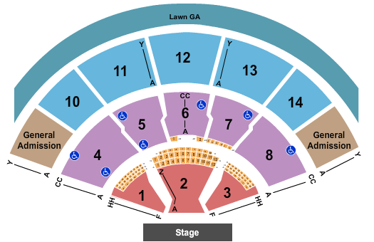 Xfinity Center Niall Horan Seating Chart